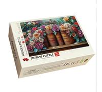 Jigsaw Puzzles for Adults 4000, Flower Jigsaw Puzzles, Gift for Women -9525 | Wooden, HD Printing, Perfect Fit, Colourful Box, Letter on the Back, With Full Accessories, Size: 142x88cm, Book Pattern