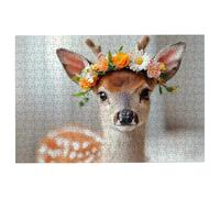 Jigsaw Puzzles for Adults 4000 Flower Jigsaws 4000 Pieces for Adults, Deer Puzzles Challenging Educational Game, Impossible Wooden Puzzle for Home Decor, Unique Gifts for Women, Gifts for Men, -1260