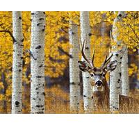 Jigsaw Puzzles for Adults 4000 Forest Deer Puzzle High Definition Wooden Puzzle with Gifts Box Relaxing Home Activity & Wall Decor Large Educational Puzzles Challenging Games for Adults s7h-324
