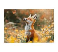 Jigsaw Puzzles for Adults 4000 Fox Jigsaws 4000 Pieces for Adults, Flower Puzzles Challenging Educational Game, Impossible Wooden Puzzle for Home Decor, Unique Gifts for Women, Gifts for Men, -1378