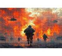 Jigsaw Puzzles for Adults 4000 Helicopter 4000 Piece Jigsaw Puzzles for Adults, Challenging Puzzle Educational Game for The Whole for Women Gifts for Men Wall Art Room Decor War 56x36 In RXPT-7288