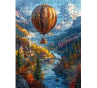 Jigsaw Puzzles for Adults 4000, Hot Air Balloon Forest 4000 Piece Jigsaw Puzzles for Adults, Challenging Puzzle Games, Classic Jigsaws, Impossible de Assemble Handmade, Fun Family Activities BXHZW0772