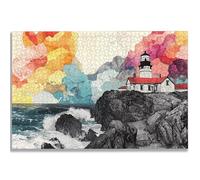 Jigsaw Puzzles for Adults 4000, Lighthouse Jigsaw Puzzles for Adults, Landscape Jigsaws Puzzle with Exquisite Packaging Box, Impossible Wooden Puzzle for Home Decor, Gifts for Women and Men, -3502