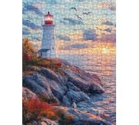 Jigsaw Puzzles for Adults 4000, Lighthouse Pigeon 4000 Piece Jigsaw Puzzles for Adults, Challenging Puzzle Games, Classic Jigsaws, Impossible de Assemble Handmade, Fun Family Activities BXHZW0-208