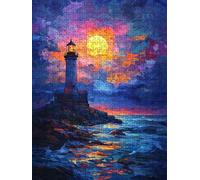 Jigsaw Puzzles for Adults 4000, Lighthouse Sea Area 4000 Piece Jigsaw Puzzles for Adults, Challenging Puzzle Games, Classic Jigsaws, Impossible de Assemble Handmade, Fun Family Activities BXHZW0-209