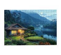 Jigsaw Puzzles for Adults 4000 Nature Jigsaws 4000 Pieces for Adults, Cabin Puzzles Challenging Educational Game, Impossible Wooden Puzzle for Home Decor, Unique Gifts for Women, Gifts for Men, -2184