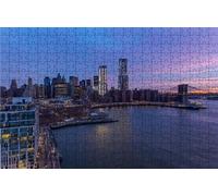 Jigsaw Puzzles for Adults 4000 New York 4000 Piece Jigsaw Puzzles for Adults, Challenging Puzzle Educational Game for The Whole for Women Gifts for Men Wall Art Room Decor Bridge 56x36 inch RXPT-3060
