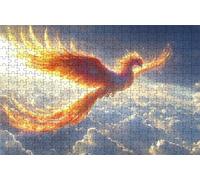 Jigsaw Puzzles for Adults 4000 Phoenix 4000 Piece Jigsaw Puzzles for Adults, Challenging Puzzle Educational Game for The Whole for Women Gifts for Men Wall Art Room Decor Animal 56x36 in RXPT-6470