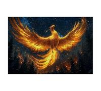 Jigsaw Puzzles for Adults 4000 Phoenix Jigsaws 4000 Pieces for Adults Wooden Starry Night Puzzle Games Classic Educational Challenging Game for The Whole Families Decompression Decor 141x87cm G-09