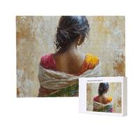 Jigsaw Puzzles for Adults 4000 Piece 140x87cm Challenging Jigsaw Puzzle Educational Game 4000 Pieces Indian Women Puzzles for Adult, DIY Craft Puzzle for Home Decoration Gifts x-918