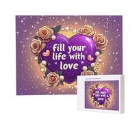 Jigsaw Puzzles for Adults 4000 Piece 140x87cm Challenging Jigsaw Puzzle Educational Game 4000 Pieces Love Rose Puzzles for Adult, DIY Craft Puzzle for Home Decoration Gifts x-18