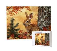 Jigsaw Puzzles for Adults 4000 Piece 140x87cm Challenging Jigsaw Puzzle Educational Game 4000 Pieces Forest Rabbit Puzzles for Adult, DIY Craft Puzzle for Home Decoration Gifts x-740