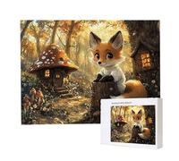 Jigsaw Puzzles for Adults 4000 Piece 140x87cm Challenging Jigsaw Puzzle Educational Game 4000 Pieces Cute Fox Puzzles for Adult, DIY Craft Puzzle for Home Decoration Gifts x-460