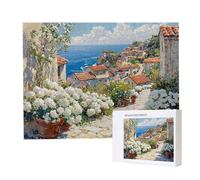 Jigsaw Puzzles for Adults 4000 Piece 140x87cm Challenging Jigsaw Puzzle Educational Game 4000 Pieces Flower Sea View Puzzles for Adult, DIY Craft Puzzle for Home Decoration Gifts x-352