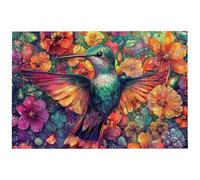 Jigsaw Puzzles for Adults 4000 Piece, 4000 Piece Flower Jigsaw Puzzles for Adults, Challenging Hummingbird Jigsaws for the Whole Family, Wooden Puzzle for Home Decor, Gifts for Women/Men, -8158