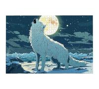 Jigsaw Puzzles for Adults 4000 Piece, 4000 Piece Wolf Jigsaw Puzzles for Adults, Challenging Moon Jigsaws for the Whole Family, Wooden Puzzle for Home Decor, Gifts for Women, Gifts for Men, -6626