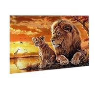 Jigsaw Puzzles for Adults 4000 Piece Animal Jigsaw Puzzle - Colourful, Challenging Game & Brainteasing Adult Jigsaws, The Whole 3D Jigsaw Gifts for Women, Men Beautiful Decoration Lion K0F-274