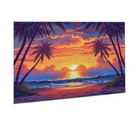 Jigsaw Puzzles for Adults 4000 Piece Beach Jigsaw Puzzle - Colourful, Challenging Game & Brainteasing Adult Jigsaws, The Whole 3D Jigsaw Gifts for Women, Men Beautiful Decoration Sunset 3 K0F-792