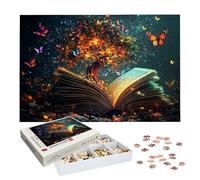 Jigsaw Puzzles for Adults 4000 Piece, Books Jigsaw Puzzles for Adults, Magic Jigsaws 4000 Pieces with Box, Wooden Puzzle Challenging Game for the Whole for Women, Men, Wooden Puzzle for Gifts, -8655