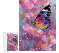 Jigsaw Puzzles for Adults 4000 Piece Butterfly Flower, 4000 Piece Jigsaw Puzzles for Adults, Educational Game jigsaw puzzle 140 x 87cm Suitable for Decompression and Room Wall Decor Gifts PjY385 9-H
