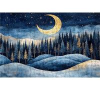 Jigsaw Puzzles for Adults 4000 Piece Jigsaw Puzzles for Adults Moon Creative Puzzle for Family Educational Games Home Decoration Gifts for Women DIY Puzzle Wall Decoration Theme: Starry Sky RXPT-2007