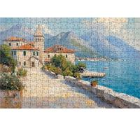 Jigsaw Puzzles for Adults 4000 Piece Jigsaw Puzzles for Adults Small Town Creative Puzzle for Family Educational Games Home Decoration Gifts for Women DIY Puzzle Home Decor Theme: Mountain RXPT-11055