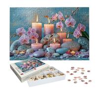 Jigsaw Puzzles for Adults 4000 Piece, Orchid Jigsaw Puzzles for Adults, Zen Jigsaws 4000 Pieces with Box, Wooden Puzzle Challenging Game for the Whole for Women, Men, Wooden Puzzle for Gifts, -8857