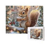Jigsaw Puzzles for Adults 4000 Piece, Puzzle Educational Games, Challenging Puzzle Game for The Whole for Women, Gifts for Men, DIY Craft Puzzles for Home Decoration Gifts, Theme: Squirrel Winter C757