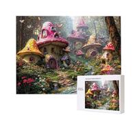 Jigsaw Puzzles for Adults 4000 Piece, Puzzle Educational Games, Challenging Puzzle Game for The Whole for Women, Gifts for Men, DIY Craft Puzzles for Home Decor, Theme: Forest Mushroom House C-661