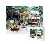 Jigsaw Puzzles for Adults 4000 Piece, Puzzle Educational Games, Challenging Puzzle Game for The Whole for Women, Gifts for Men, DIY Craft Puzzles for Home Decoration Gifts, Theme: Camper Van C-462