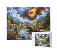 Jigsaw Puzzles for Adults 4000 Piece, Puzzle Educational Games, Challenging Puzzle Game for The Whole for Women, Gifts for Men, DIY Craft Puzzles for Home Decor Gifts, Theme: Fireball Scenery C-379