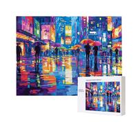 Jigsaw Puzzles for Adults 4000 Piece, Puzzle Educational Games, Challenging Puzzle Game for The Whole for Women, Gifts for Men, DIY Craft Puzzles for Home Decoration Gifts, Theme: Umbrella Street C919