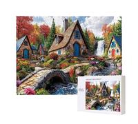 Jigsaw Puzzles for Adults 4000 Piece, Puzzle Educational Games, Challenging Puzzle Game for The Whole for Women, Gifts for Men, DIY Craft Puzzles for Home Decor, Theme: Farmhouse Creek Water C-558