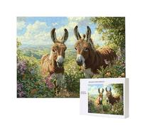 Jigsaw Puzzles for Adults 4000 Piece, Puzzle Educational Games, Challenging Puzzle Game for The Whole for Women, Gifts for Men, DIY Craft Puzzles for Home Decoration Gifts, Theme: Cute Donkey C-424