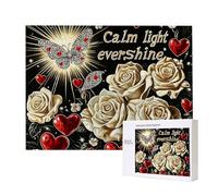 Jigsaw Puzzles for Adults 4000 Piece, Puzzle Educational Games, Challenging Puzzle Game for The Whole for Women, Gifts for Men, DIY Craft Puzzles for Home Decoration Gifts, Theme: White Rose C-33