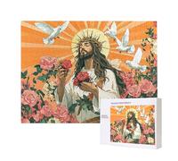 Jigsaw Puzzles for Adults 4000 Piece, Puzzle Educational Games, Challenging Puzzle Game for The Whole for Women, Gifts for Men, DIY Craft Puzzles for Home Decoration Gifts, Theme: Jesus C-880