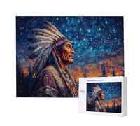 Jigsaw Puzzles for Adults 4000 Piece Starry Sky Native Americans, 4000 Piece Jigsaw Puzzles for Adults, Educational Game jigsaw puzzle 56x34.8in Suitable for Decompression and Room Wall Decor j-910
