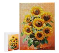 Jigsaw Puzzles for Adults 4000 Piece Sunflower Vase, 4000 Piece Jigsaw Puzzles for Adults, Educational Game jigsaw puzzle 56x34.8in Suitable for Decompression and Room Wall Decor Gifts j-446