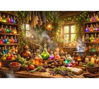 Jigsaw Puzzles for Adults 4000 Pieces, Magic Herb House Puzzles for Adults 4000 Pieces, Challenging Puzzle 56x34 inch, Interactive Puzzle Gift for Stress Selief and Relaxation