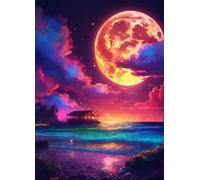 Jigsaw Puzzles for Adults 4000 Pieces,Moon Island puzzles for adults,Classic Educational Games DIY Handwork Puzzle for Home Decor Gift