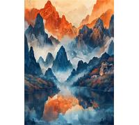 Jigsaw Puzzles for Adults 4000 pieces,Mountain Lake Scenery puzzles for adults,Classic Educational Games DIY Handwork Puzzle for Home Decor Gift