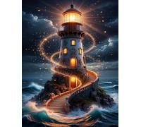Jigsaw Puzzles for Adults 4000 Pieces,Nightscape Lighthouse puzzles for adults,Classic Educational Games DIY Handwork Puzzle for Home Decor Gift