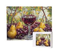 Jigsaw Puzzles for Adults 4000, Puzzle for Adults, Challenging Puzzle Educational Games, Puzzles Game for The Whole for Women, Gifts for Men, Home Decoration, Theme:（Grape Red Wine) z-679