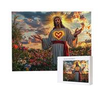 Jigsaw Puzzles for Adults 4000, Puzzle for Adults, Challenging Puzzle Educational Games, Puzzles Game for The Whole for Women, Gifts for Men, Home Decoration, Theme:（Jesus Flower) z-907