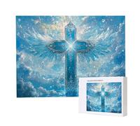 Jigsaw Puzzles for Adults 4000, Puzzle for Adults, Challenging Puzzle Educational Games, Puzzles Game for The Whole for Women, Gifts for Men, Home Decoration, Theme:（Cross) z-789