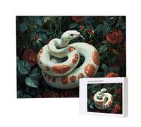 Jigsaw Puzzles for Adults 4000, Puzzle for Adults, Challenging Puzzle Educational Games, Puzzles Game for The Whole for Women, Gifts for Men, Home Decoration, Theme:（White Snake Rose) z-39