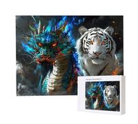 Jigsaw Puzzles for Adults 4000, Puzzle for Adults, Challenging Puzzle Educational Games, Puzzles Game for The Whole for Women, Gifts for Men, Home Decoration, Theme:（Dragon And Tiger) z-529