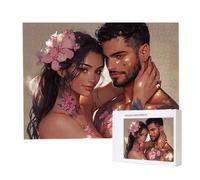 Jigsaw Puzzles for Adults 4000, Puzzle for Adults, Challenging Puzzle Educational Games, Puzzles Game for The Whole for Women, Gifts for Men, Home Decoration, Theme:（Couple Flowers) z-701