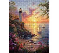 Jigsaw Puzzles for Adults 4000, Sailing Lighthouse 4000 Piece Jigsaw Puzzles for Adults, Challenging Puzzle Games, Classic Jigsaws, Impossible de Assemble Handmade, Fun Family Activities BXHZW0-244