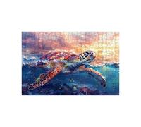 Jigsaw Puzzles for Adults 4000 Sea Turtle, Sunset 4000 piece Jigsaw Puzzles for Adults, Challenging Puzzle 56x36 in, Wooden Puzzle Pieces Interlock Securely for Relieve Stress Room Decor LZPT-00835